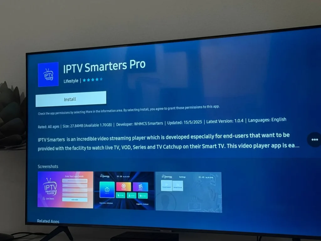 تثبيت IPTV Smart TV