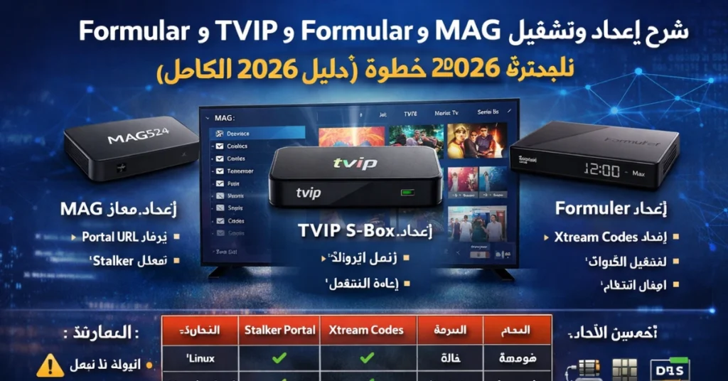 إعداد أجهزة MAG IPTV