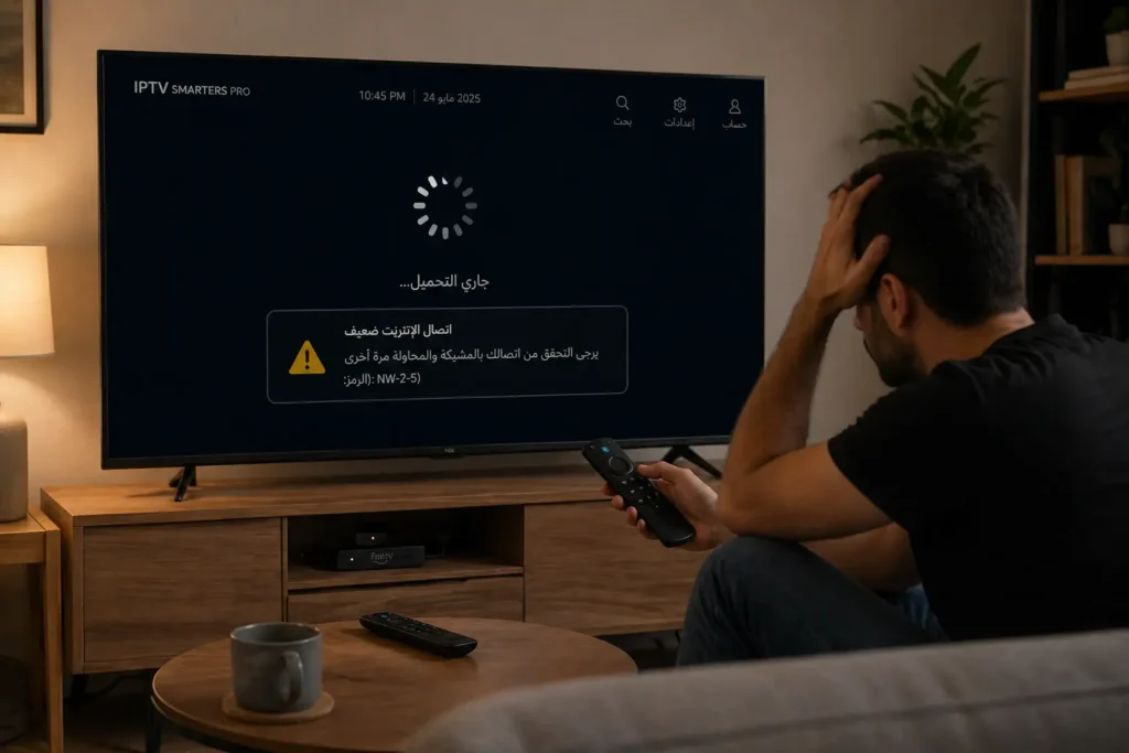 مشاكل IPTV على Fire Stick مثل التقطيع وضعف الاتصال