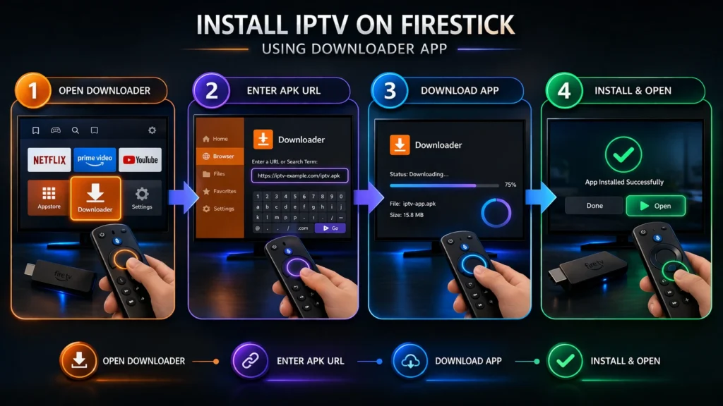 خطوات تثبيت IPTV على Firestick