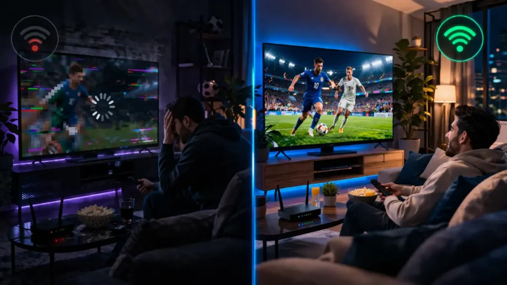 حل مشكلة تقطيع IPTV وتحسين الجودة