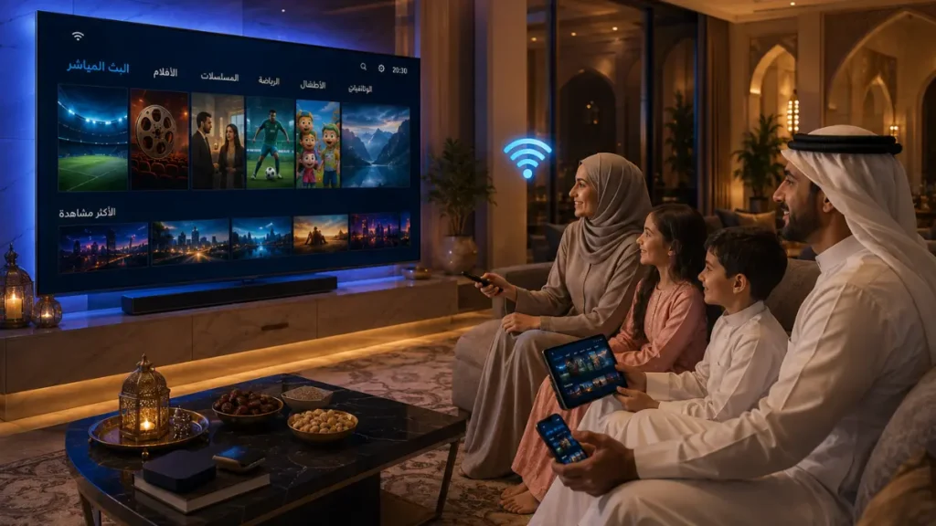 تجربة مشاهدة IPTV مستقرة في الخليج