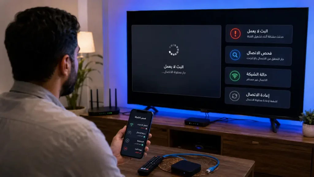 حل مشكلة IPTV لا يعمل وفحص اتصال التلفزيون بالإنترنت
